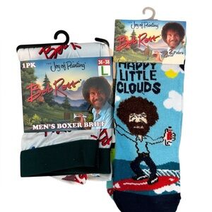 Bob Ross Men's Boxer Brief and Socks Set